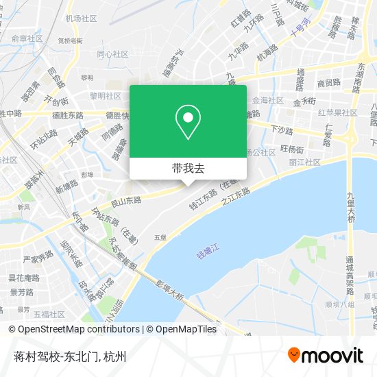 蒋村驾校-东北门地图