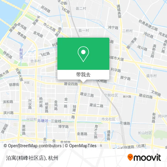 泊寓(精峰社区店)地图