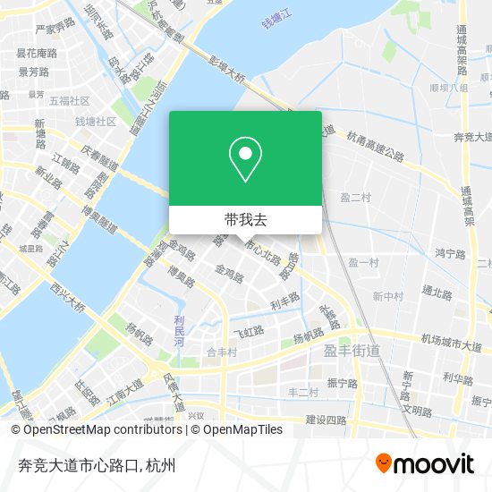奔竞大道市心路口地图