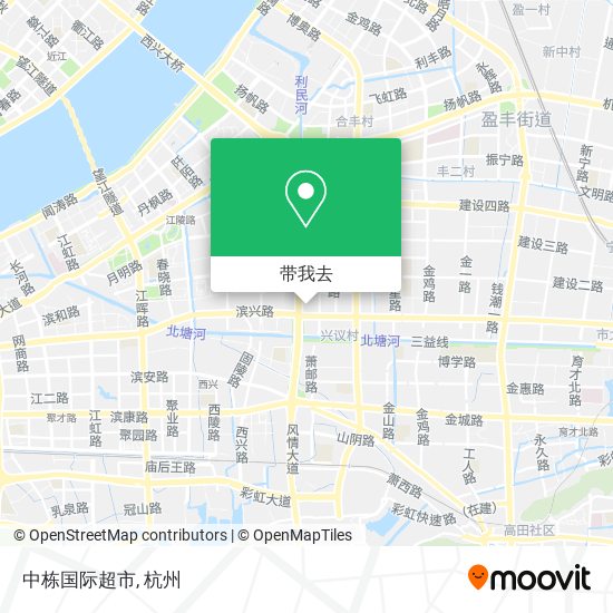 中栋国际超市地图