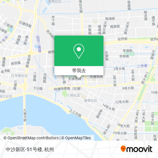 中沙新区-51号楼地图