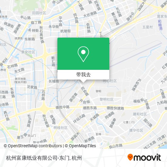 杭州富康纸业有限公司-东门地图