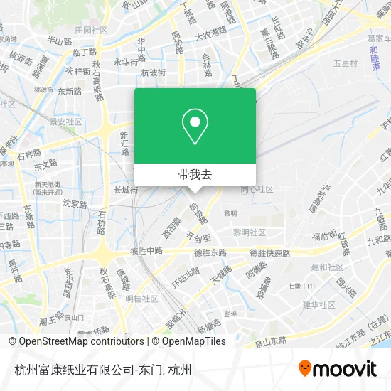 杭州富康纸业有限公司-东门地图