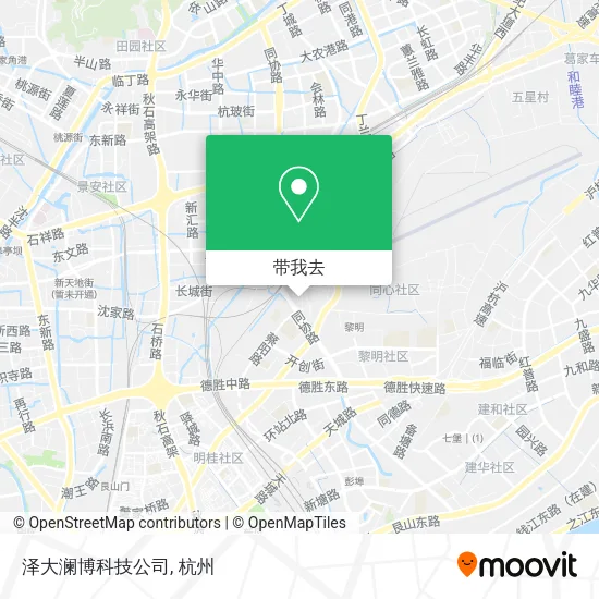 泽大澜博科技公司地图