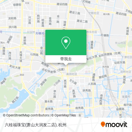 六桂福珠宝(萧山大润发二店)地图
