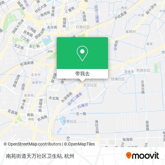 南苑街道天万社区卫生站地图