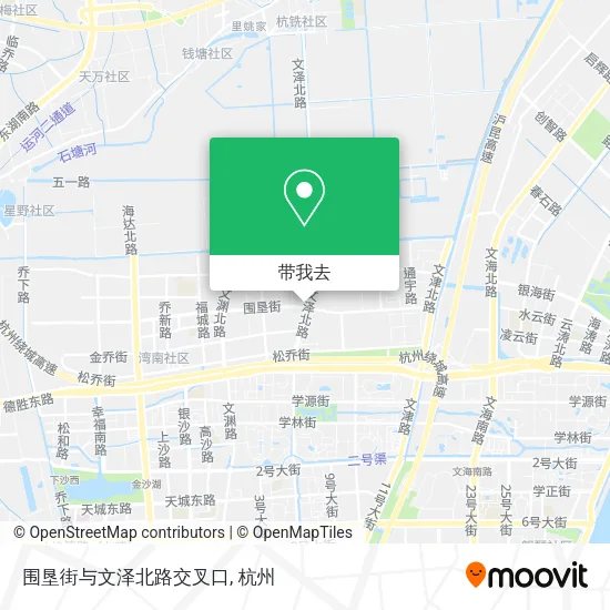 围垦街与文泽北路交叉口地图