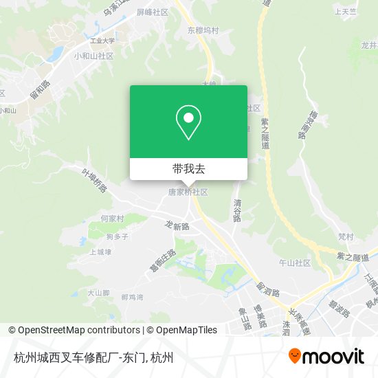 杭州城西叉车修配厂-东门地图