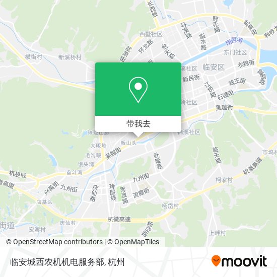 临安城西农机机电服务部地图