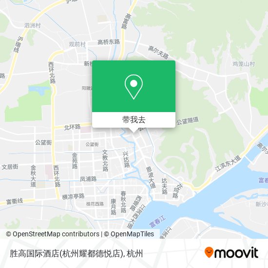 胜高国际酒店(杭州耀都德悦店)地图