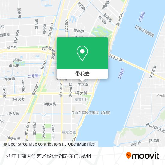 浙江工商大学艺术设计学院-东门地图