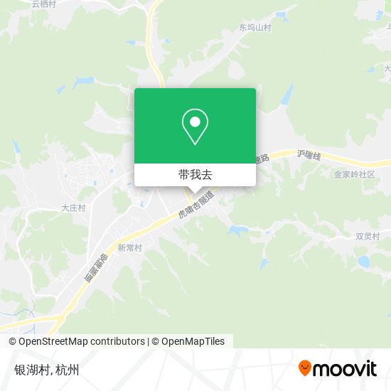 银湖村地图