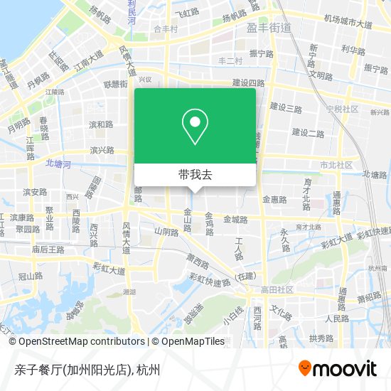 亲子餐厅(加州阳光店)地图