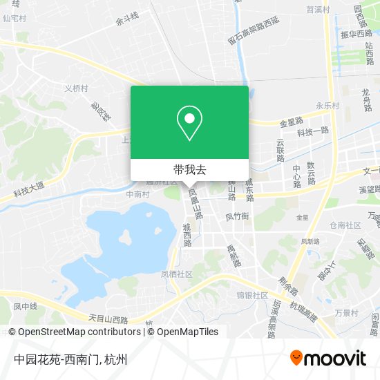 中园花苑-西南门地图