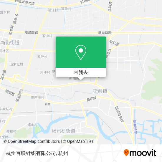 杭州百联针织有限公司地图