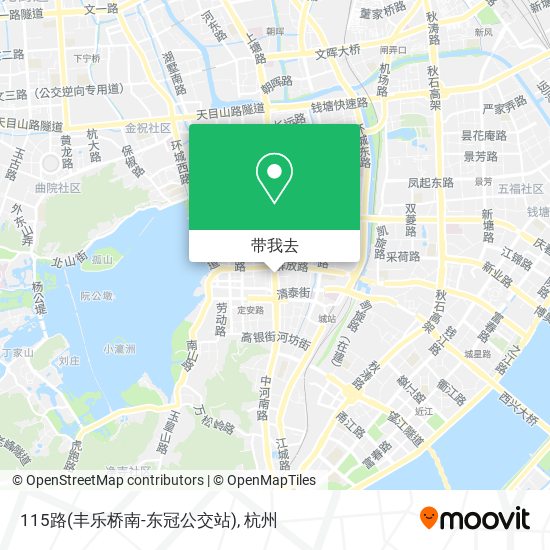115路(丰乐桥南-东冠公交站)地图