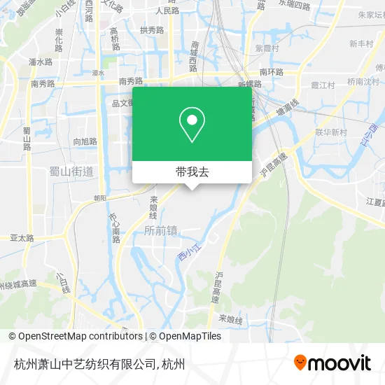 杭州萧山中艺纺织有限公司地图
