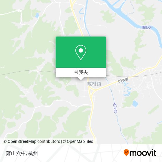 萧山六中地图