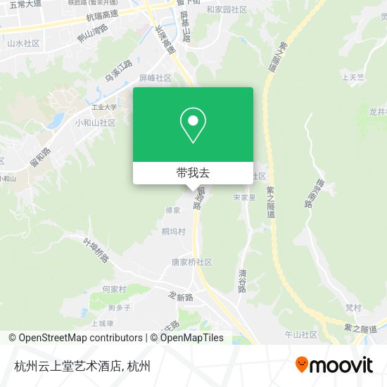 杭州云上堂艺术酒店地图