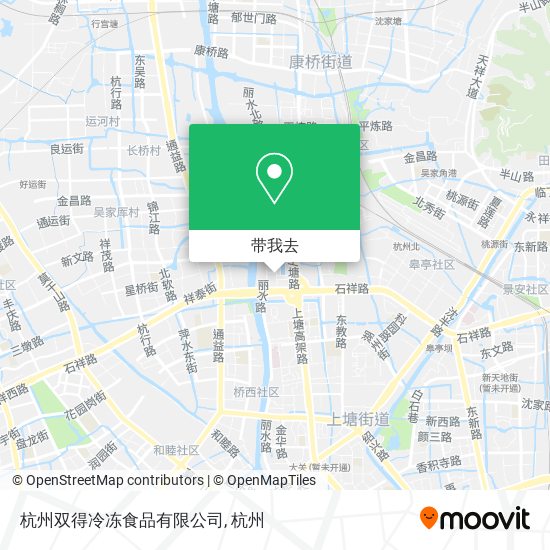 杭州双得冷冻食品有限公司地图