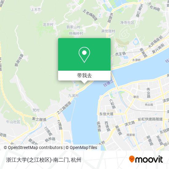 浙江大学(之江校区)-南二门地图