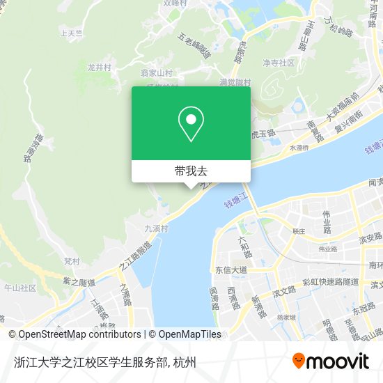 浙江大学之江校区学生服务部地图