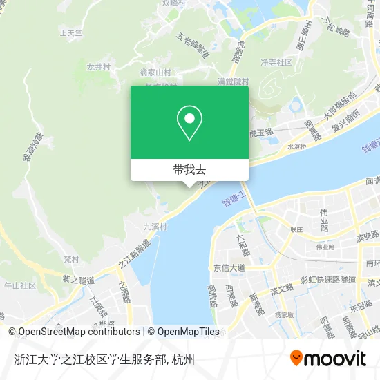浙江大学之江校区学生服务部地图