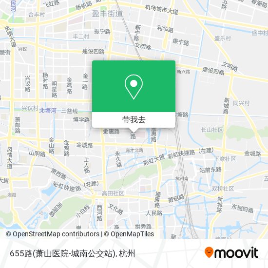 655路(萧山医院-城南公交站)地图