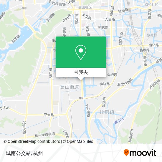 城南公交站地图