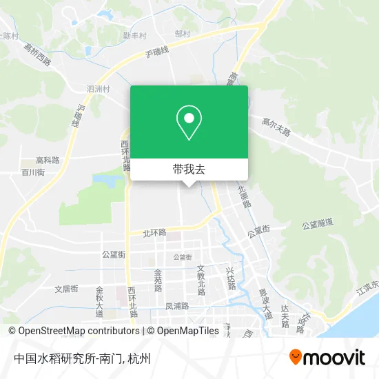 中国水稻研究所-南门地图