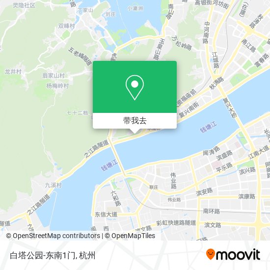 白塔公园-东南1门地图