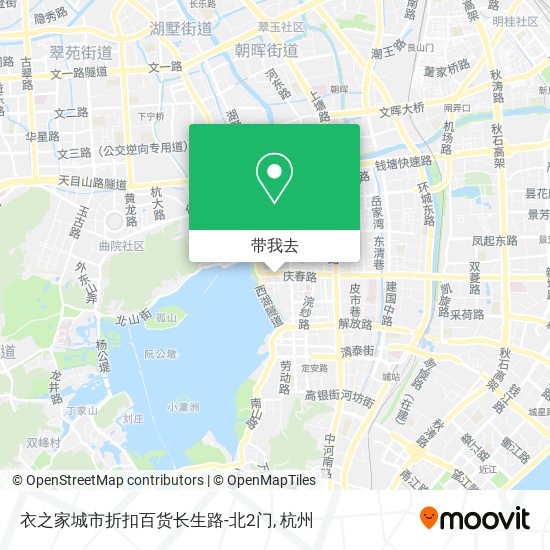 衣之家城市折扣百货长生路-北2门地图