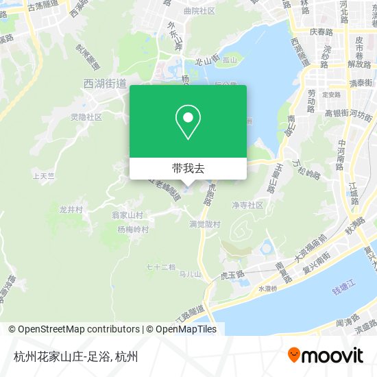 杭州花家山庄-足浴地图