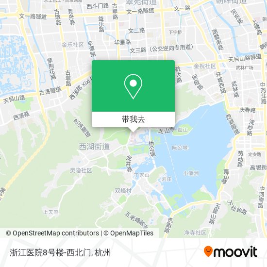 浙江医院8号楼-西北门地图