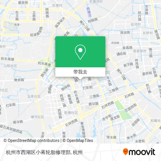 杭州市西湖区小蒋轮胎修理部地图