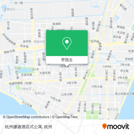 杭州娜迦酒店式公寓地图