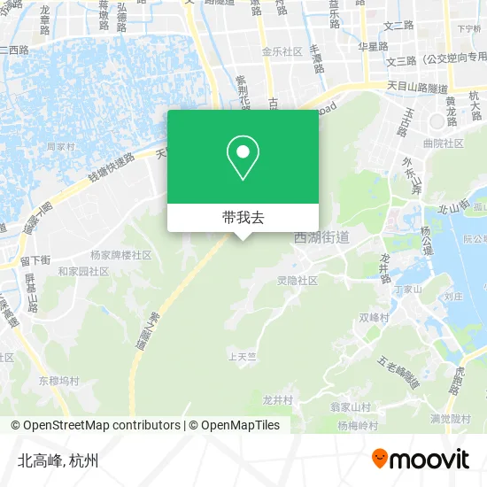 北高峰地图