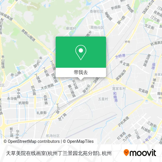 天草美院在线画室(杭州丁兰景园北苑分部)地图