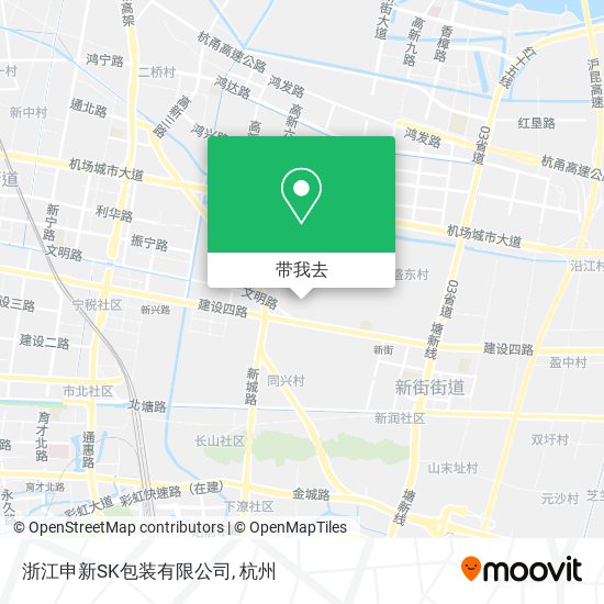 浙江申新SK包装有限公司地图