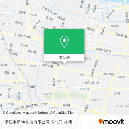 浙江申新SK包装有限公司-东北门地图