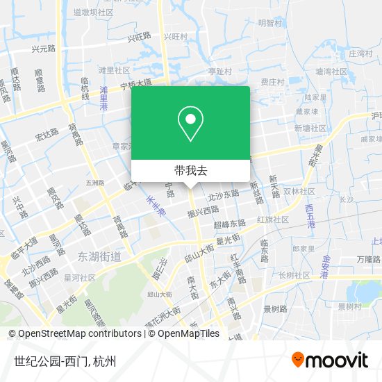世纪公园-西门地图