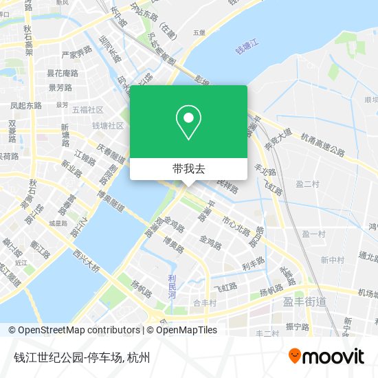 钱江世纪公园-停车场地图