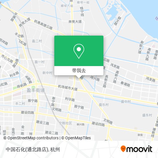 中国石化(通北路店)地图