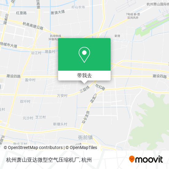 杭州萧山亚达微型空气压缩机厂地图