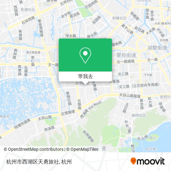 杭州市西湖区天勇旅社地图