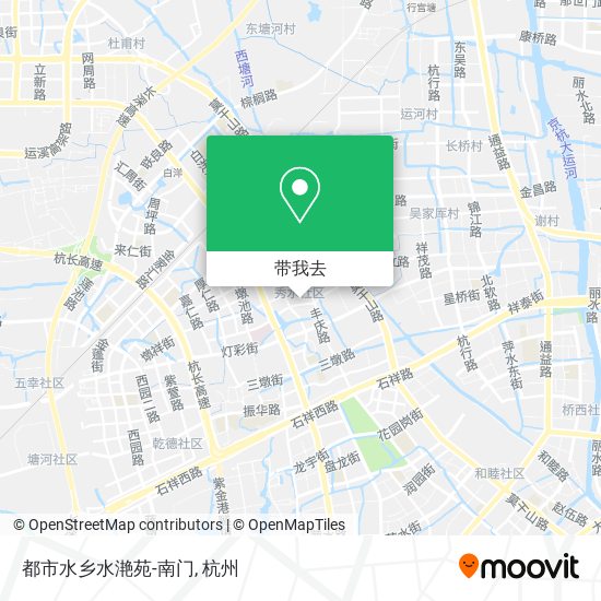 都市水乡水滟苑-南门地图