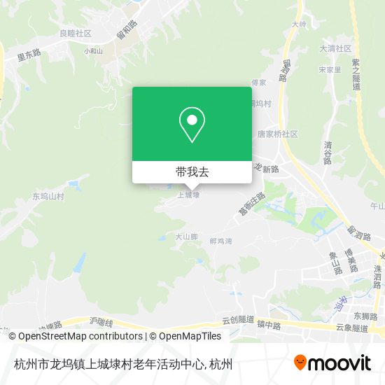 杭州市龙坞镇上城埭村老年活动中心地图