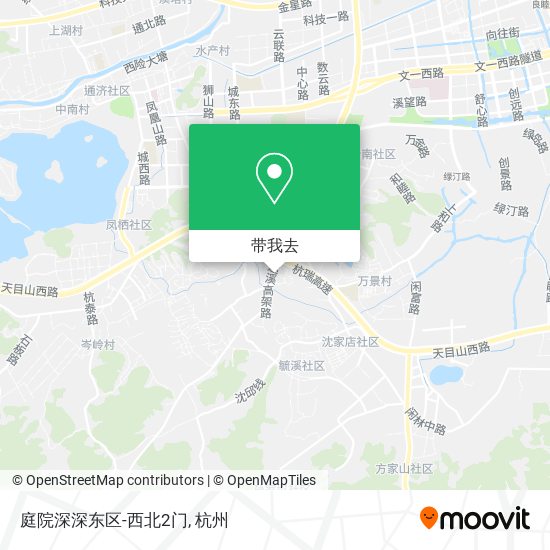 庭院深深东区-西北2门地图