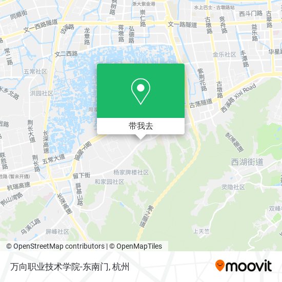 万向职业技术学院-东南门地图