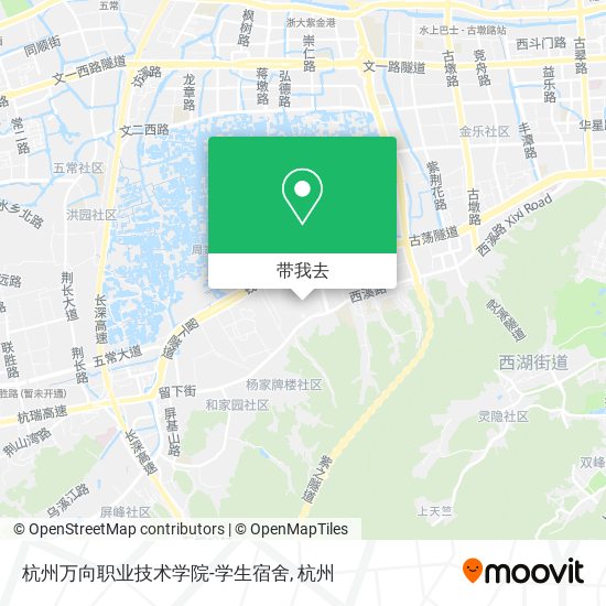 杭州万向职业技术学院-学生宿舍地图